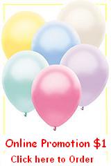 Order Helium Balloon Online $1.00 each